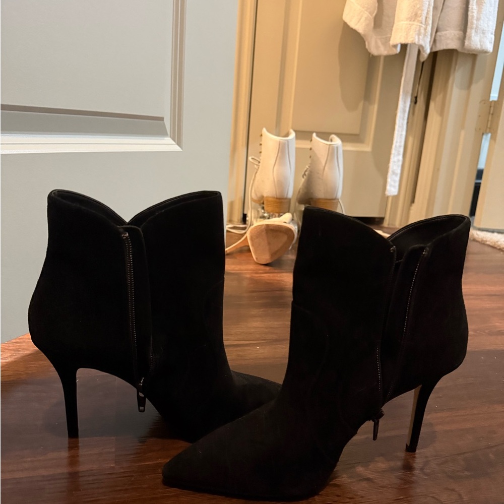 Gianni Bini Black Heeled Boots & high heels . Willing to separate